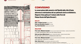 Gaeta, “Diagnosi e linee guida per il restauro della Torre del Palazzo ducale dell’Ipata Giovanni I”