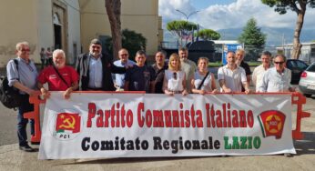 Gaeta, sit in per la pace. Buona riuscita della manifestazione del PCI