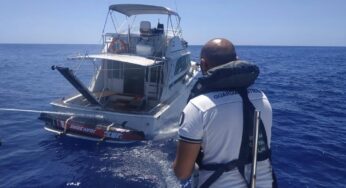 Incendio a bordo. Intervento della Guardia Costiera di Ponza