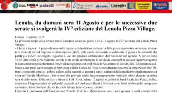 Lenola, al via la IV° edizione del Pizza Village