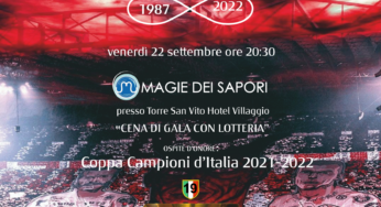 La Coppa del 19° Scudetto per i 35 anni del Milan Club Gaeta