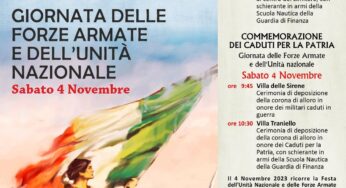 Gaeta ricorda i defunti e onora la memoria dei Caduti per la Patria il 2 e 4 novembre