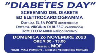 Screening ed elettrocardiogramma gratuiti: torna a Fondi il “Diabetes Day”