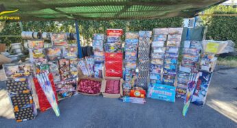 GdF sequestra oltre 315 kg di articoli pirotecnici illegali