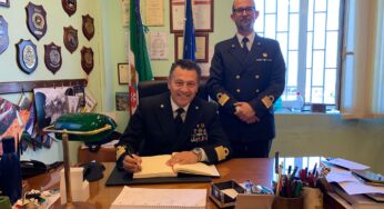 Gaeta, il Direttore Marittimo del Lazio in visita alla sede della Capitaneria di Porto