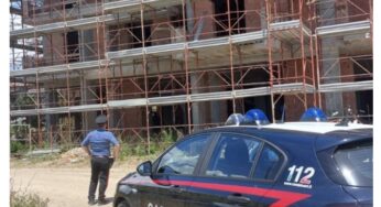 Controllo in un cantiere edile, elevate sanzioni