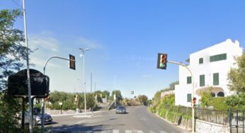 Semaforo sulla Flacca a Gaeta. Ecco quando verrà riattivato