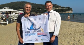 Serapo, l’ex Ministro dell’Ambiente Alfonso Pecoraro Scanio con il Sindaco di Gaeta Cristian Leccese: “Comuni siano plasticfree. Mare non è discarica”
