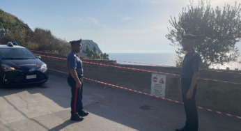 Frana una falesia, interdetta l’area