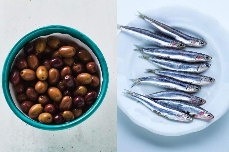alici e olive di Gaeta