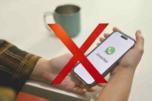 whatsapp e una x rossa