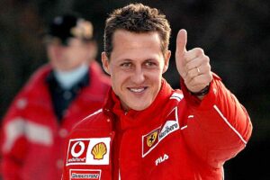 michael schumacher fa ok col pollice