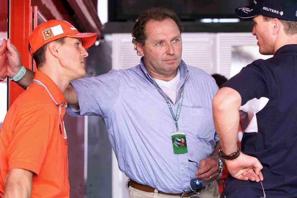 Michael Schumacher con Jochen Mass