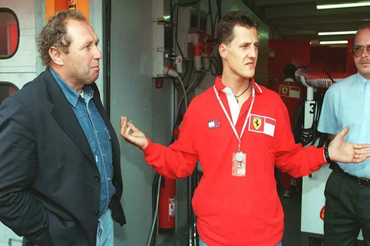Michael Schumacher con Jochen Mass