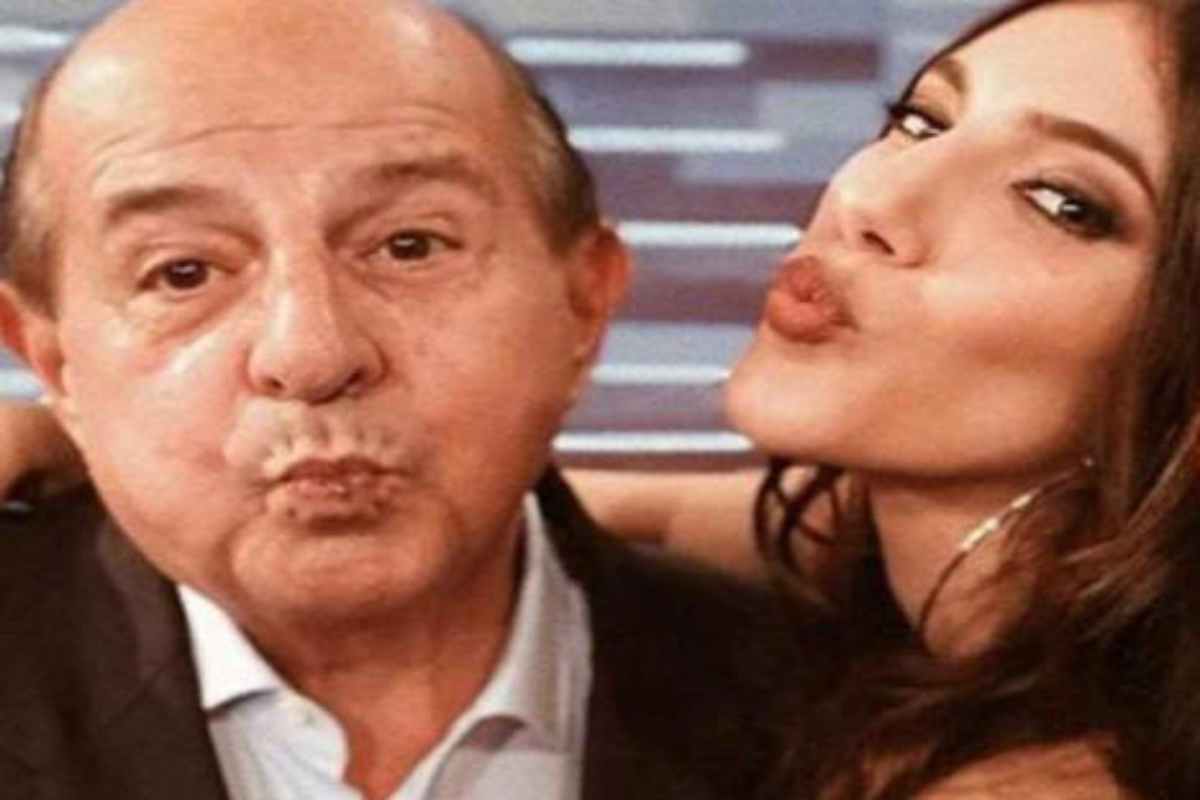selfie di Giancarlo Magalli con la figlia Michela