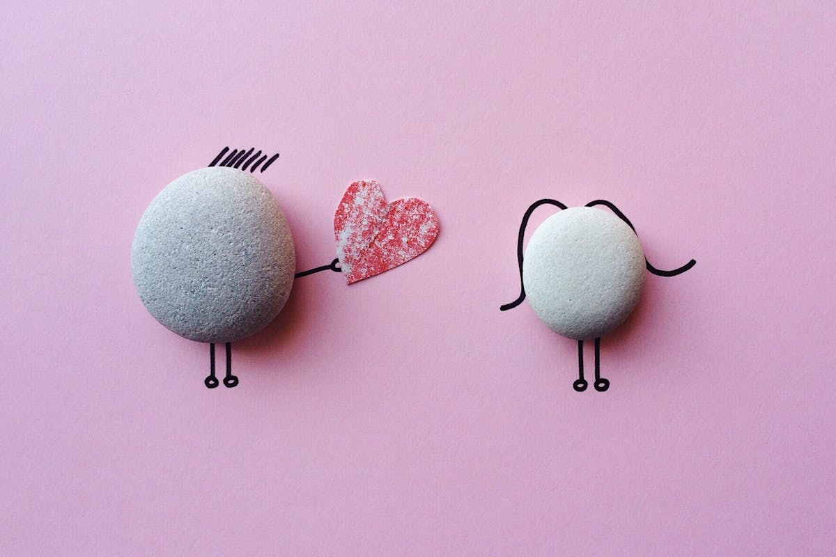 due sassi e un cuore
