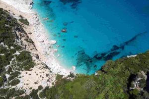 spiaggia dall'alto