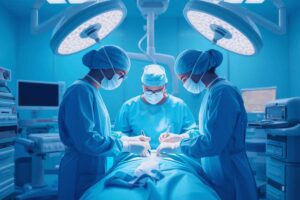 Sala operatoria con tre medici
